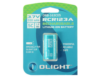 Rechargeable RCR123 Lithium 3V Batterij