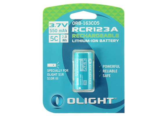 Rechargeable RCR123 Lithium 3V Batterij