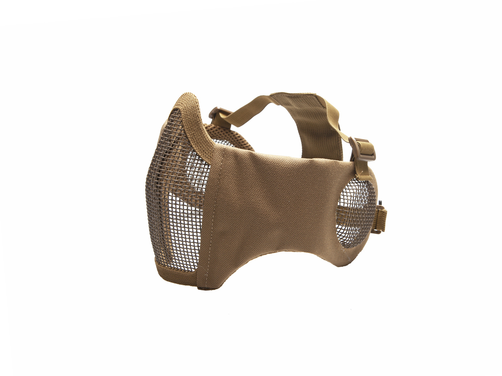 Nylon / Mesh Face Mask With Ear Protection (Tan)