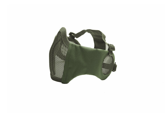 Nylon / Mesh Face Mask With Ear Protection (Olive)