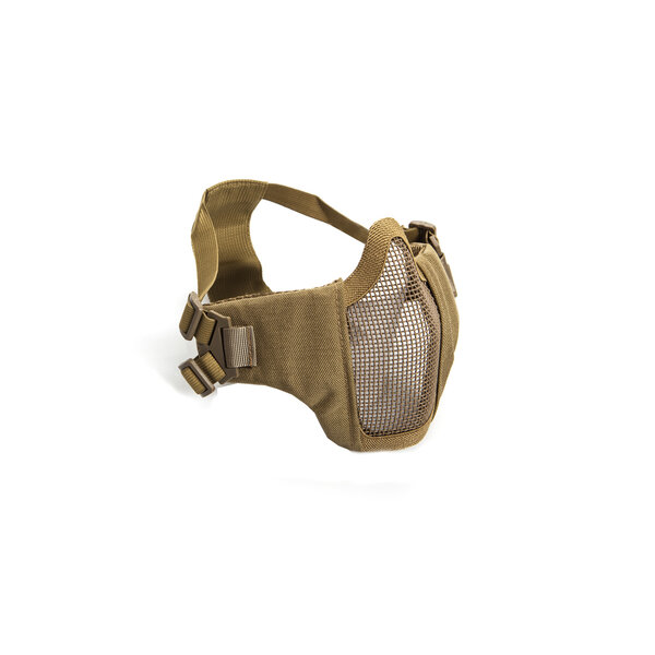 Nylon / Mesh Face Mask With Cheek Pads (Tan)