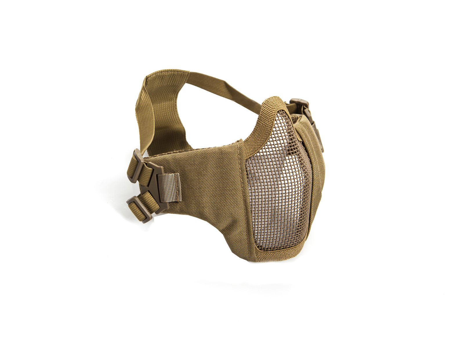 Nylon / Mesh Face Mask With Cheek Pads (Tan)