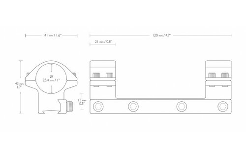 Match Mount 25.4 mm (Medium)