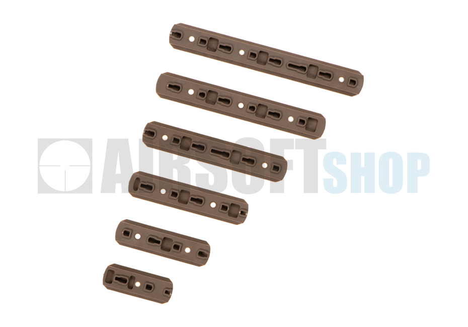 TACFUN Tan Rail Covers – 5-Pack, KeyMod & M-LOK, Heat Resistant (4.76mm)
