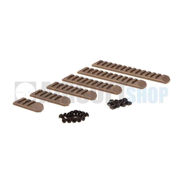 Keymod & M-LOK Rail Set 6-pack (Dark Earth)