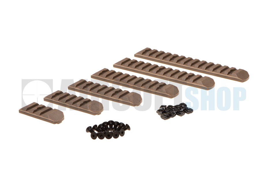Keymod & M-LOK Rail Set 6-pack (Dark Earth)