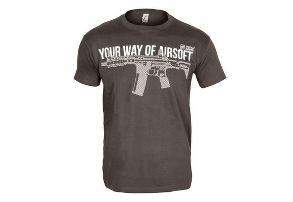 Your Way of Airsoft 04 T-Shirt (Grey/White)