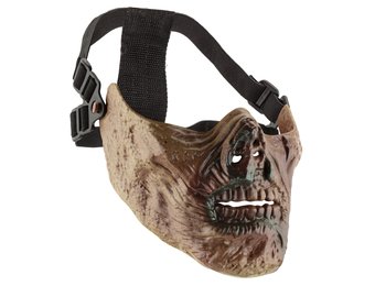 Zombie Half Face Mask (Fake Blood)