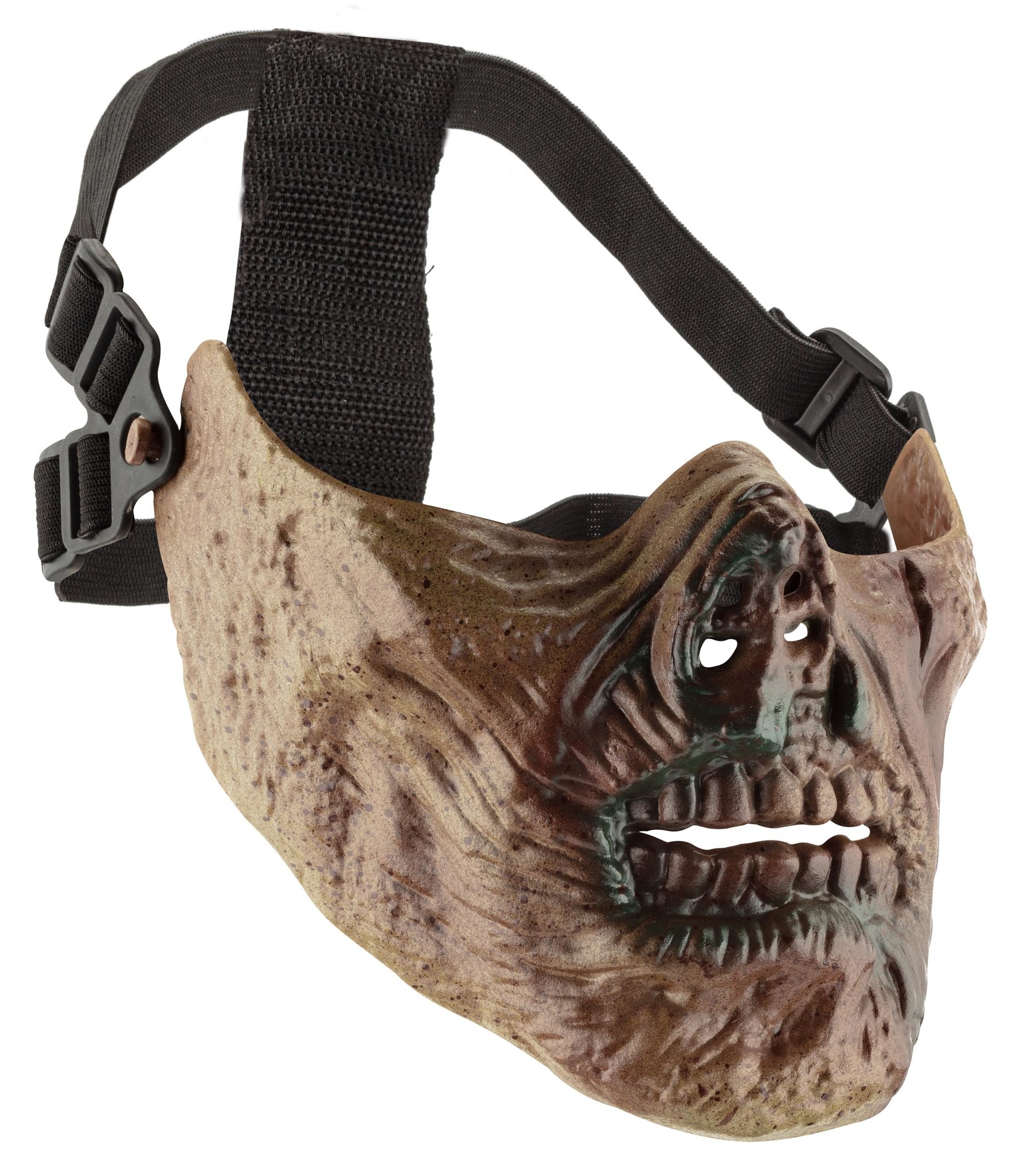 Zombie Half Face Mask (Fake Blood)