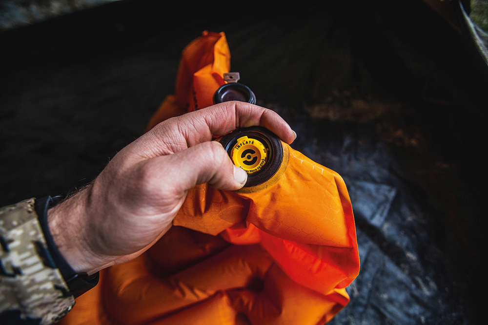 Insulated Static V Sleeping Mat  (Orange)