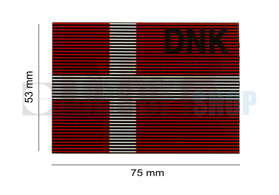 Dual IR Flag Patch DNK (Denmark) (Color)