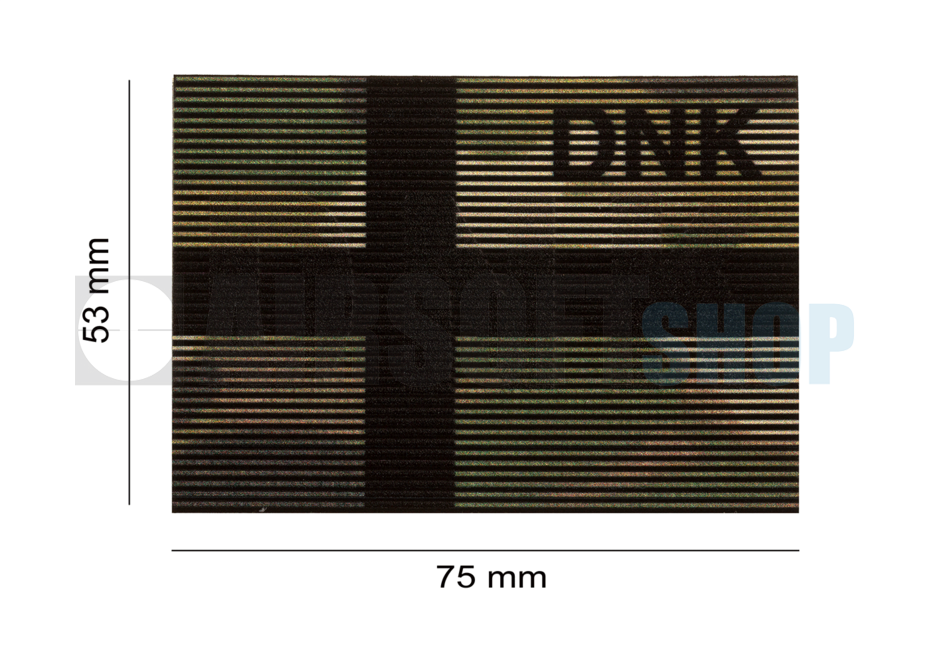 Dual IR Flag Patch DNK (Denmark) (Multicam)