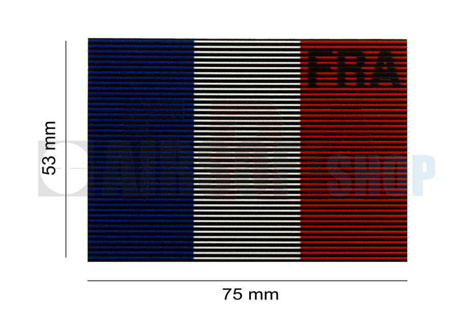 Dual IR Flag Patch FRA (France) (Color)