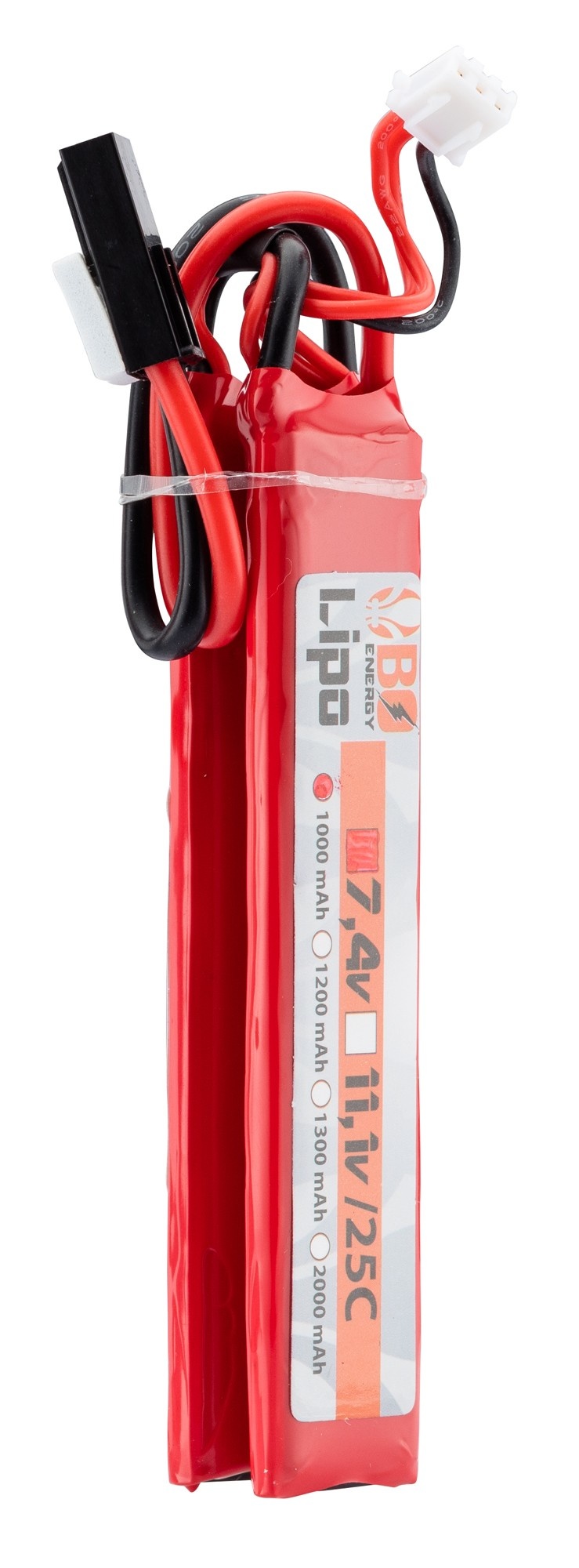 LiPo 7.4V 1000mAh 25C Twin Type (Tamiya)