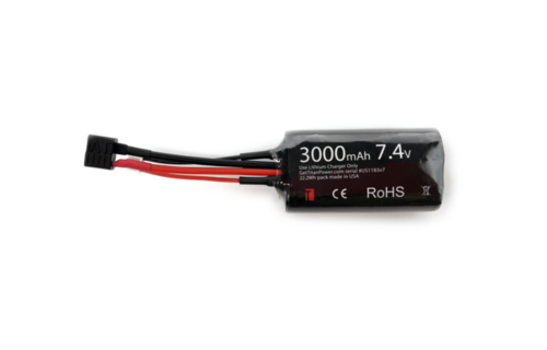 7.4V 3000mAh Li-Ion Battery (Mini Type - Deans)