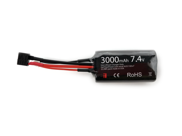 7.4V 3000mAh Li-Ion Battery (Mini Type - Deans)