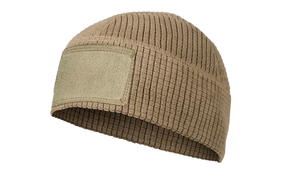 Range Beanie Cap Grid Fleece (Coyote)