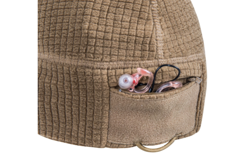 Range Beanie Cap Grid Fleece (Black)