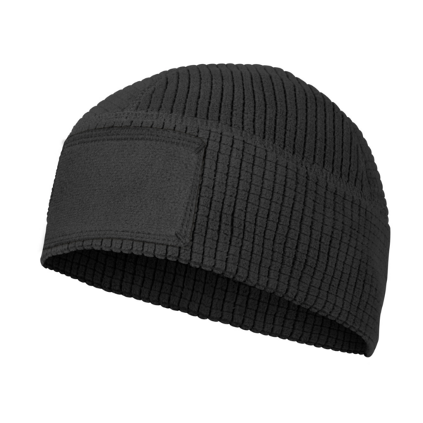 Range Beanie Cap Grid Fleece (Black)