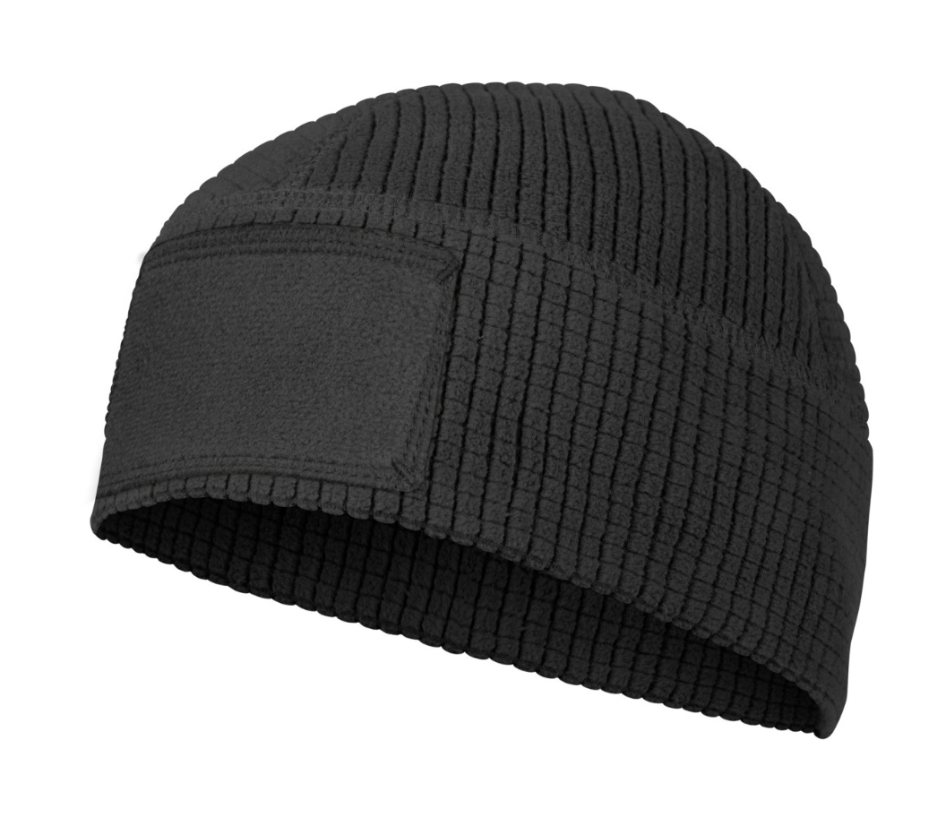 Range Beanie Cap Grid Fleece (Black)