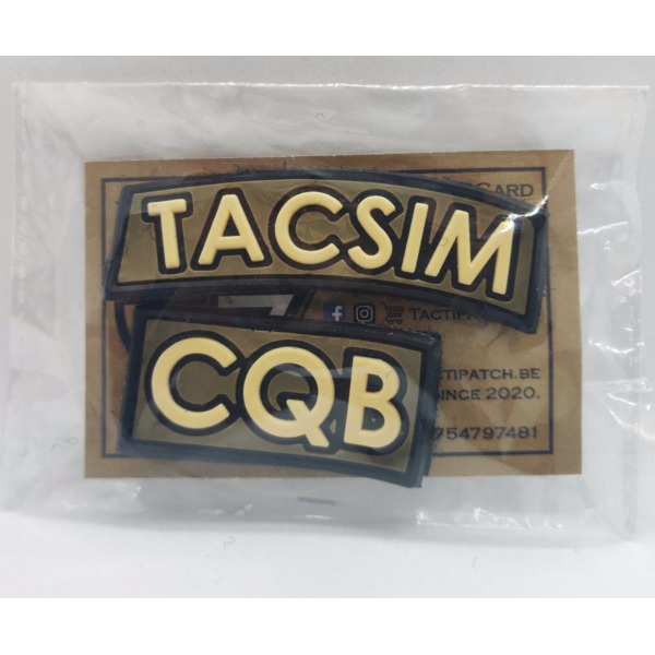 TACSIM CQB Rubber Patch Set (Coyote)