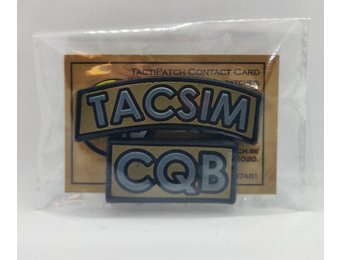 TACSIM CQB Rubber Patch Set (Black)