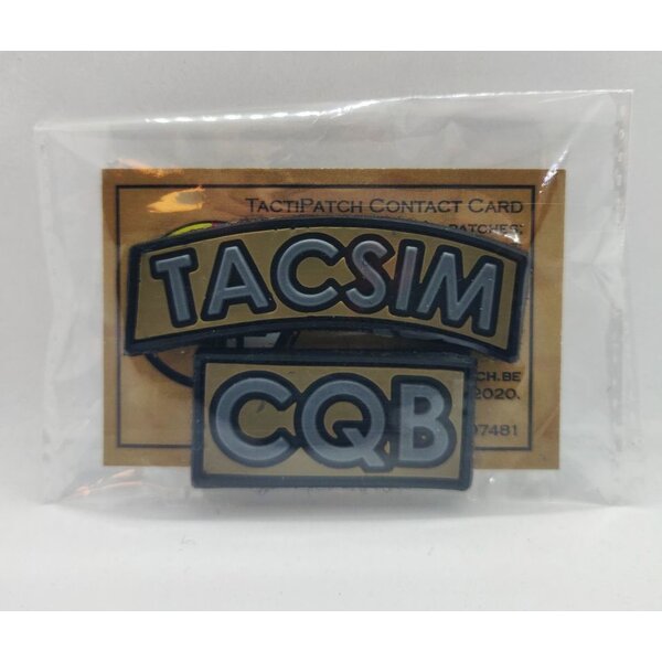 TACSIM CQB Rubber Patch Set (Black)
