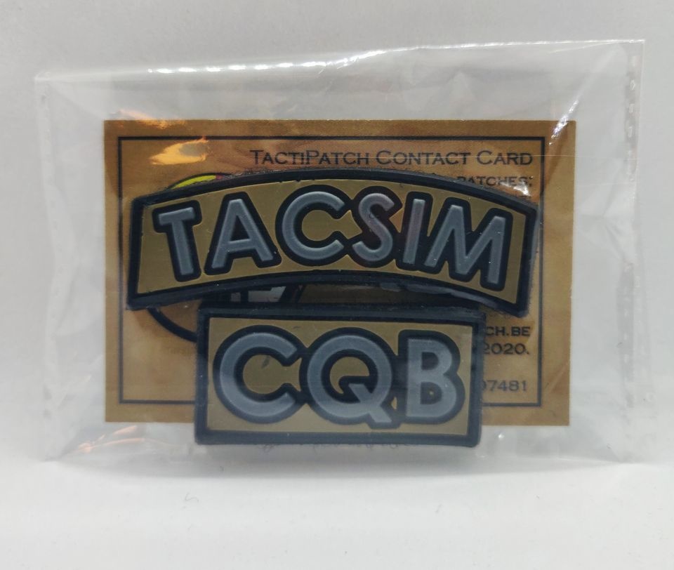 TACSIM CQB Rubber Patch Set (Black)