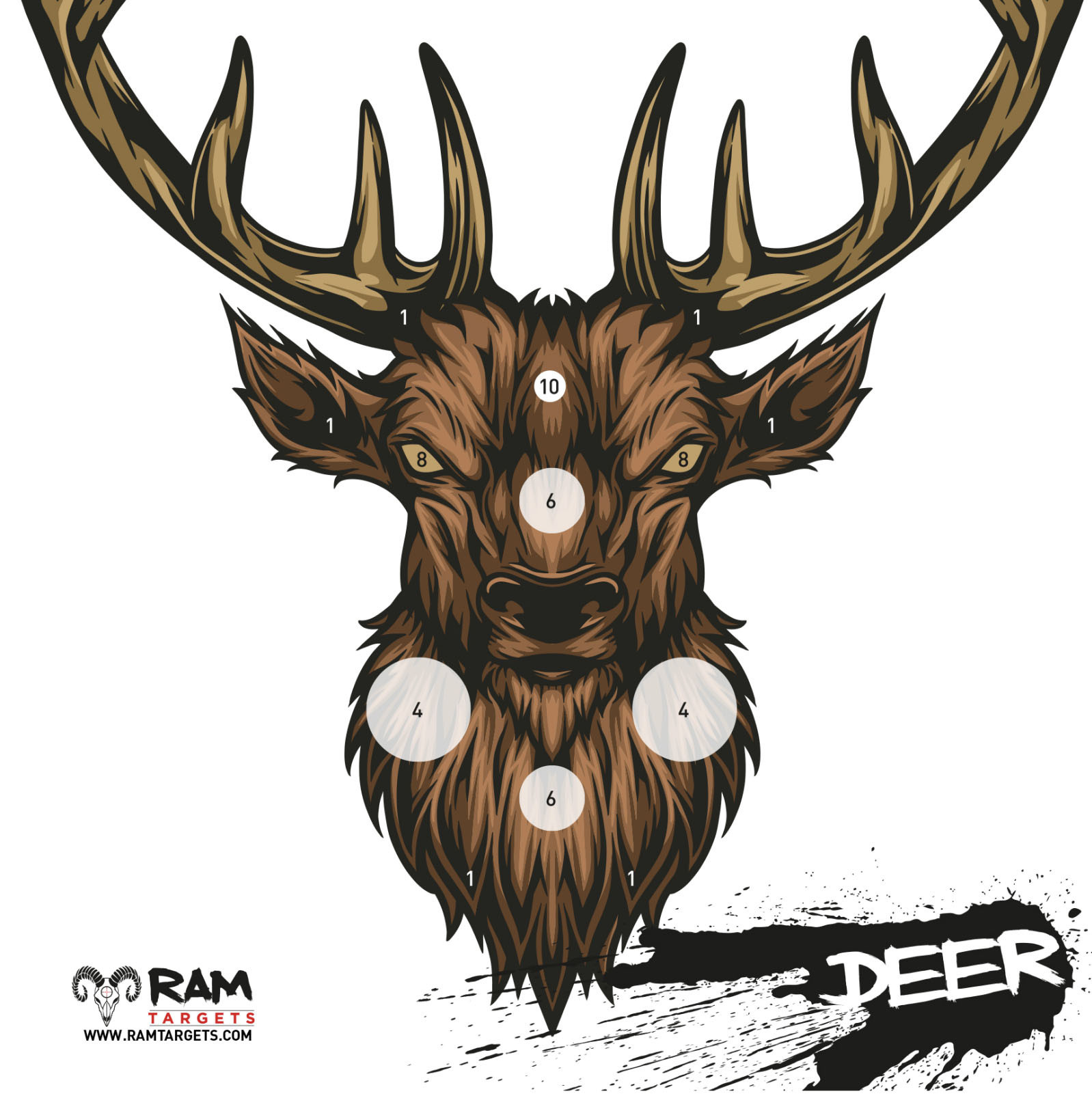 Schietkaarten 14x14cm (Deer)