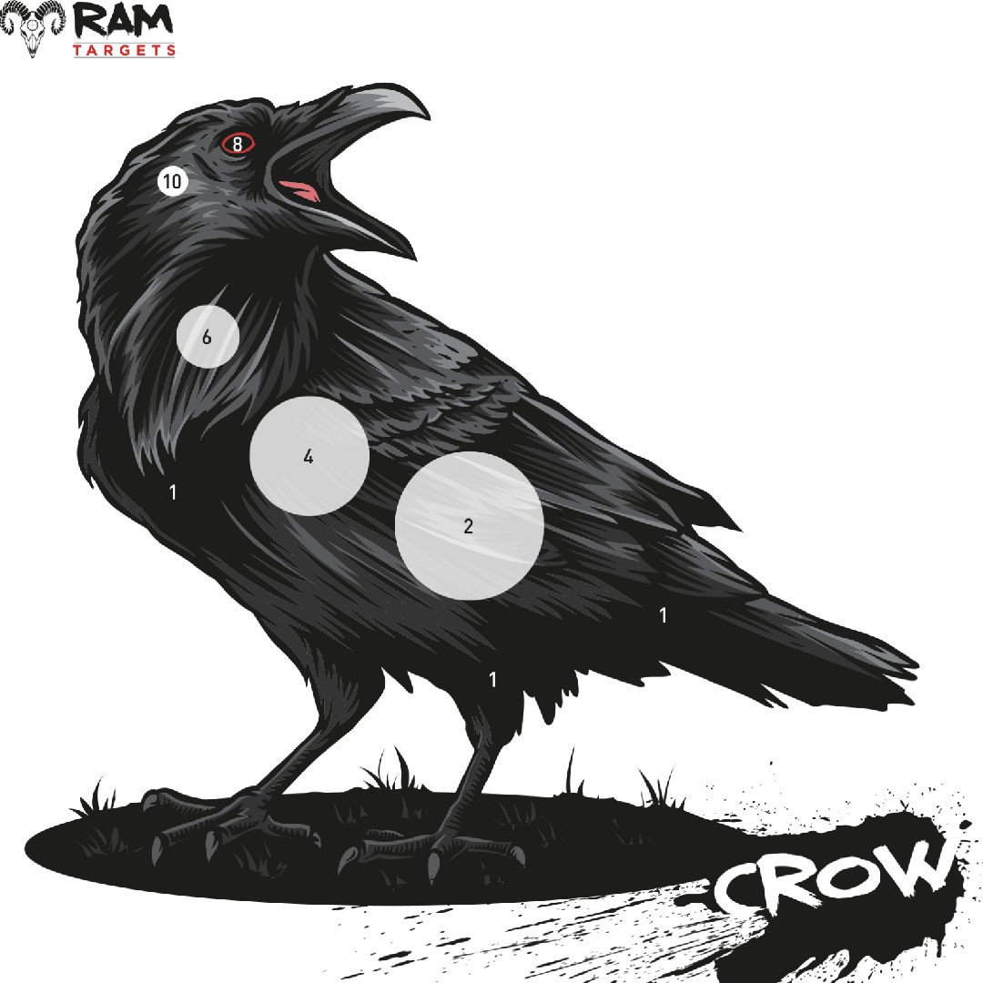 Schietkaarten 14x14cm (Crow)