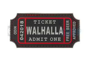 Large Walhalla Ticket PVC Patch (SWAT)