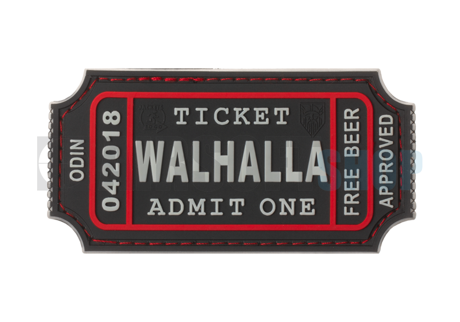 Large Walhalla Ticket PVC Patch (SWAT)