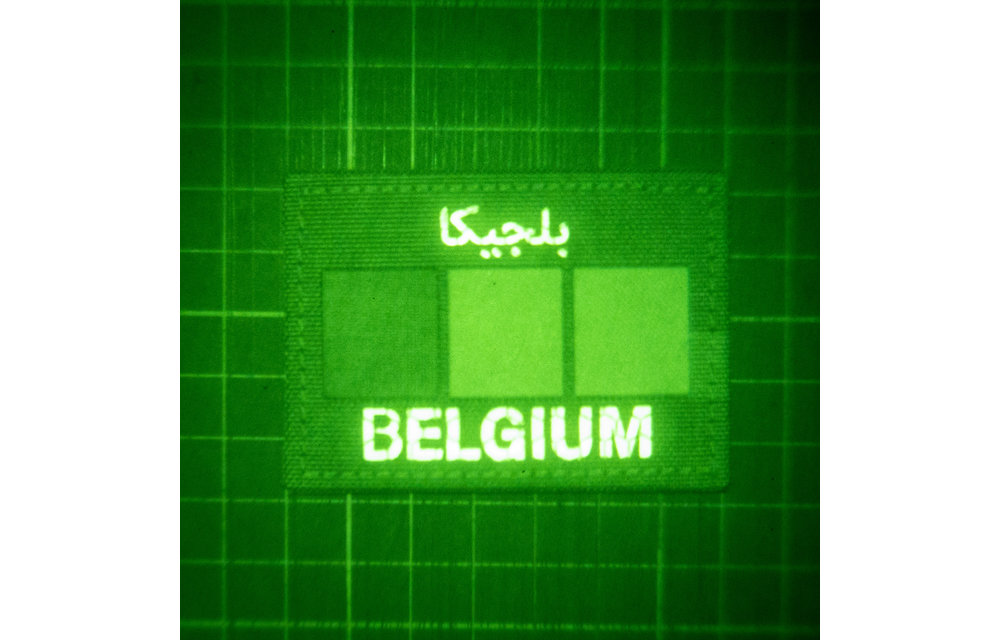 Belgium Flag Arabic Patch (Multicam / IR)