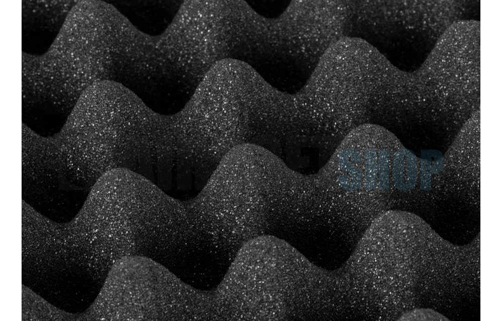 Rifle Hard Case 100cm (Wave Foam) (Black)