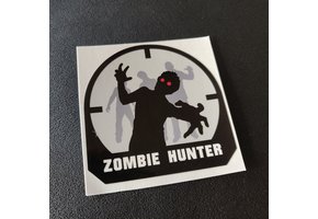 Zombie Hunter Sticker (Color)