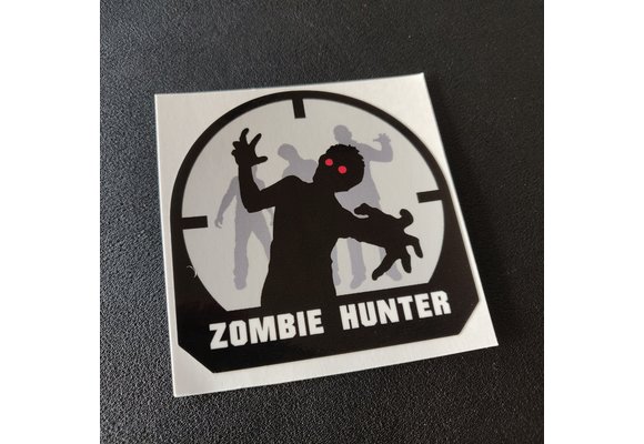 Zombie Hunter Sticker (Color)