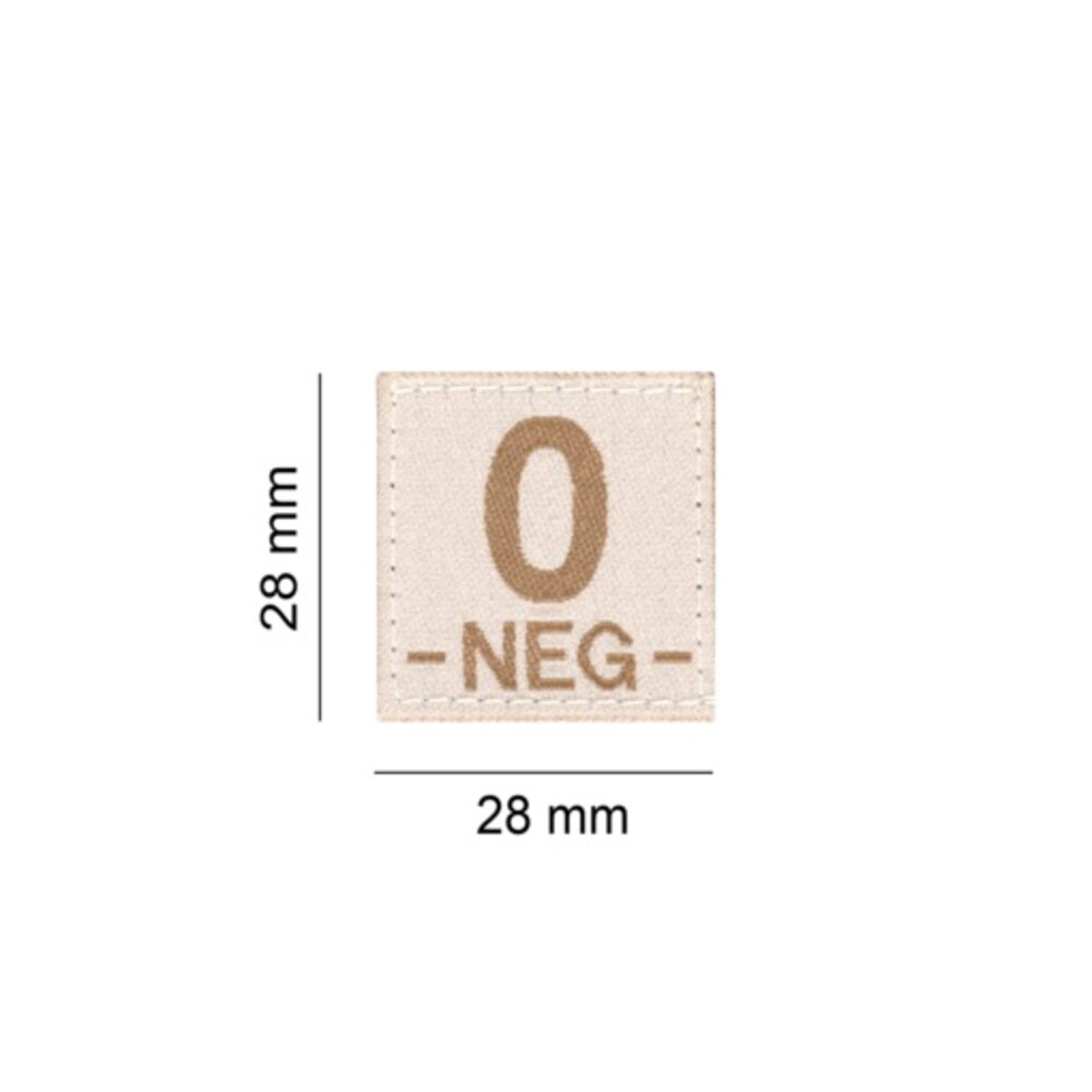 O NEG Bloodgroup Patch (Desert)