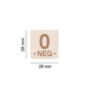 O NEG Bloodgroup Patch (Desert)
