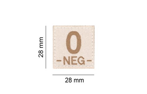 O NEG Bloodgroup Patch (Desert)
