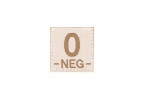 O NEG Bloodgroup Patch (Desert)