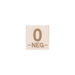 O NEG Bloodgroup Patch (Desert)