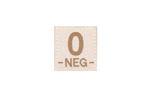 O NEG Bloodgroup Patch (Desert)