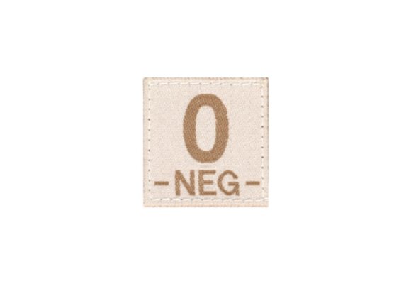 O NEG Bloodgroup Patch (Desert)