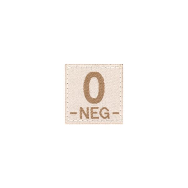 O NEG Bloodgroup Patch (Desert)