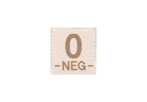 O NEG Bloodgroup Patch (Desert)