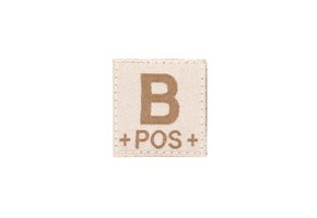 B POS Bloodgroup Patch (Desert)