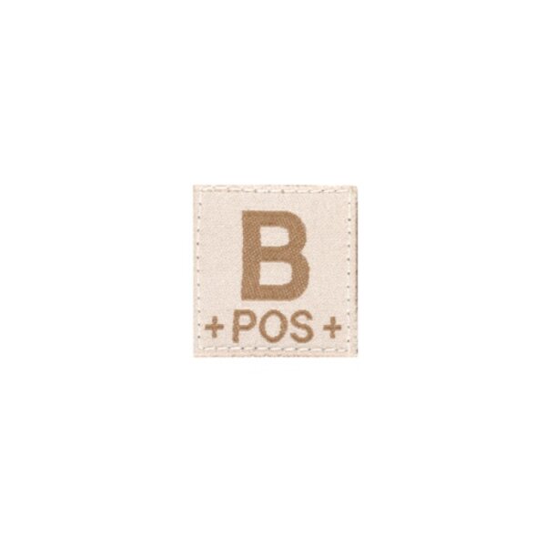 B POS Bloodgroup Patch (Desert)