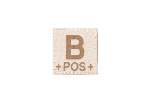 B POS Bloodgroup Patch (Desert)