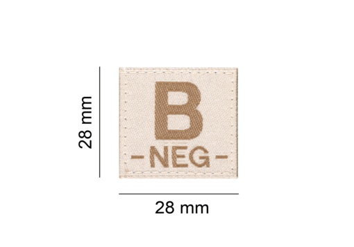 B NEG Bloodgroup Patch (Desert)