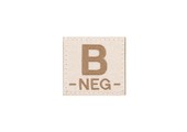 B NEG Bloodgroup Patch (Desert)
